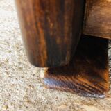 Art Deco chest of drawers in flambé walnut veneer circa 30's/ 40's