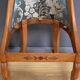 Gondola Chair in Cherry and Speckled Maple, Charles X Style – Mid-20th Century