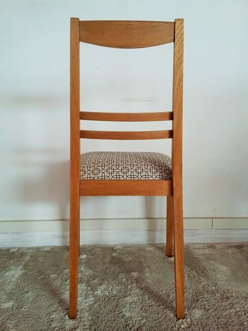 Suite of 4 oak chairs 50s