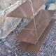Wall floor wood and vintage gold metal xxeme