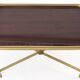 Vintage coffee table in gilded brass and formica top