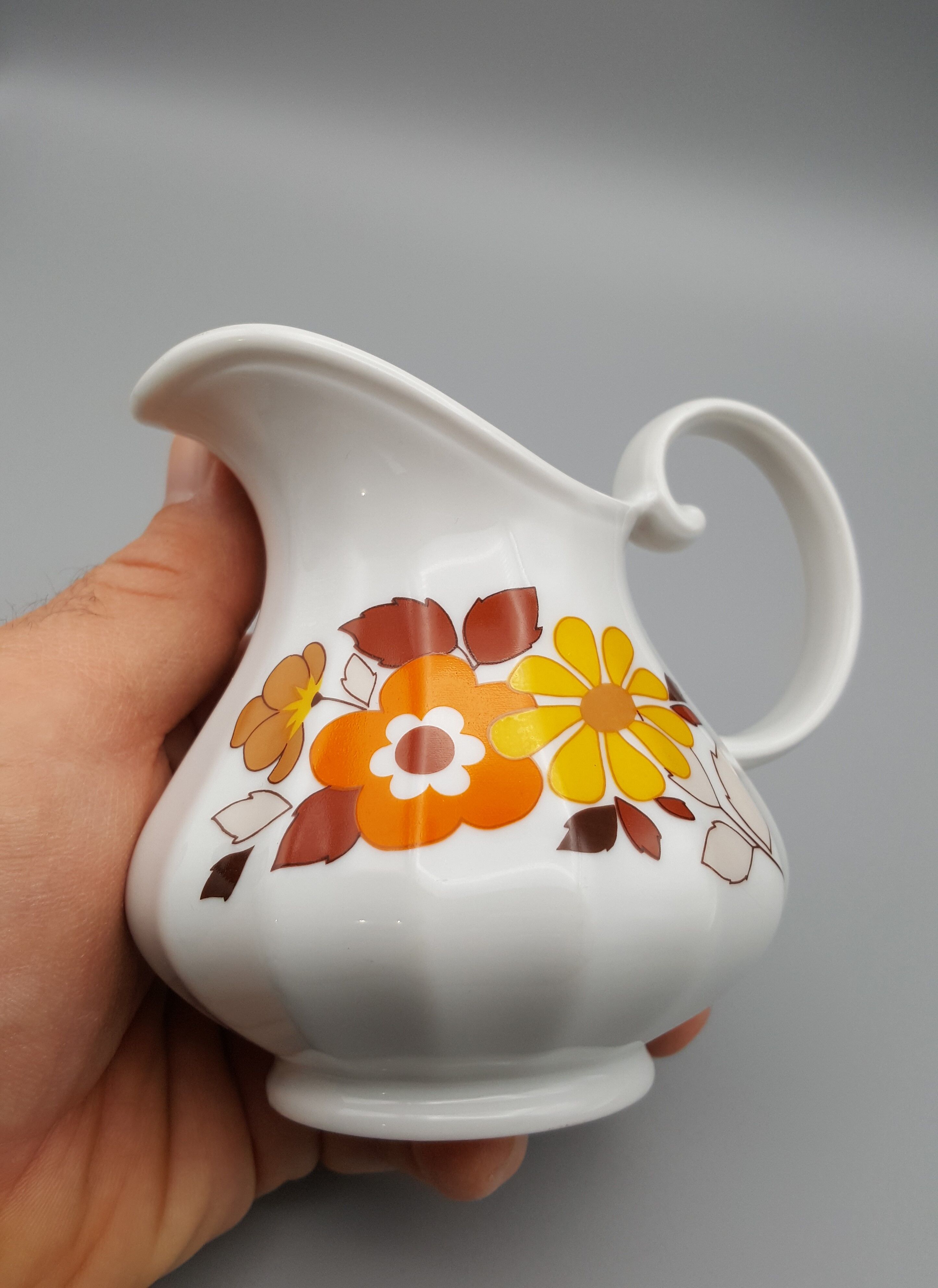 Pot à lait Seltmann Weiden Bavaria décor floral