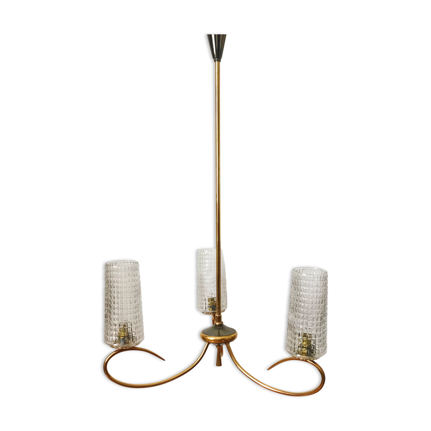 Vintage three-branched chandelier