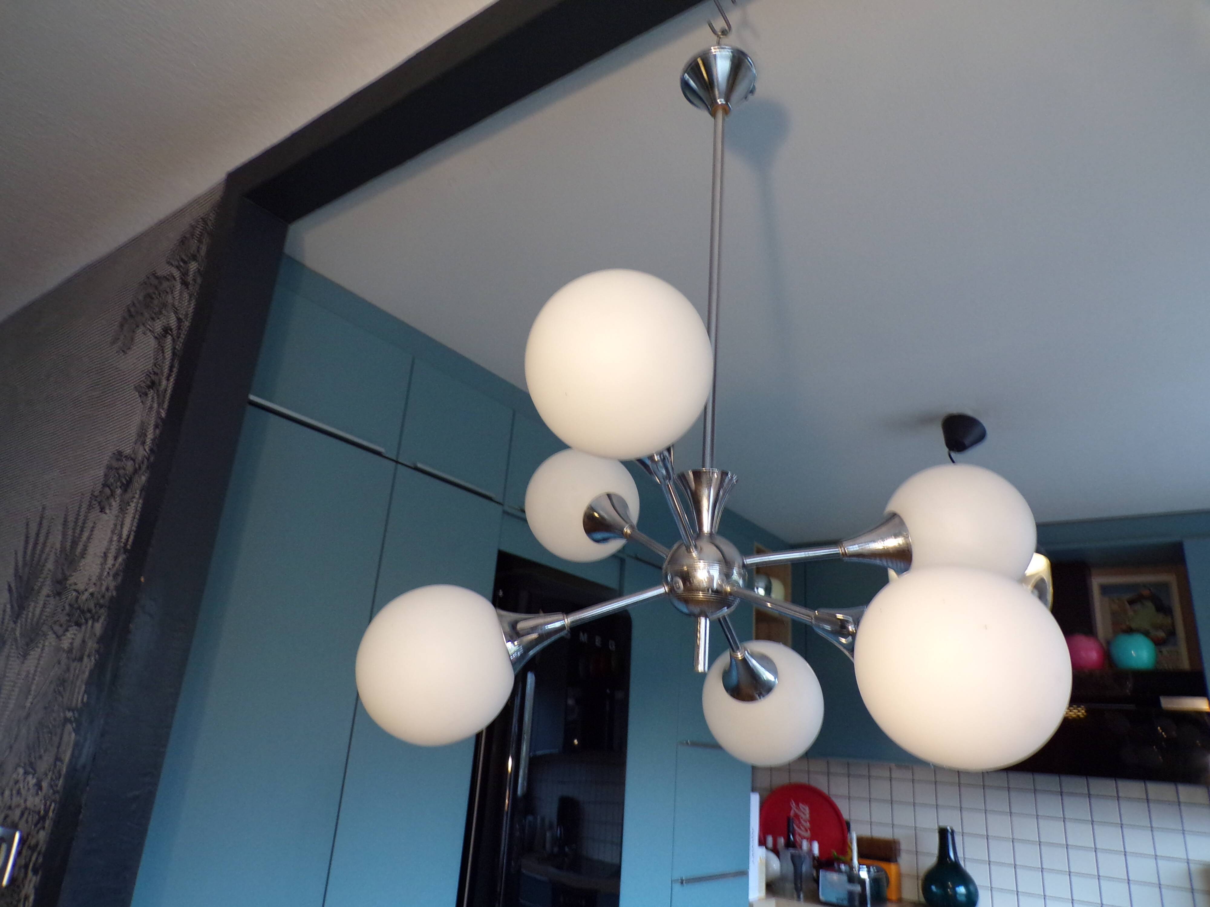 Lustre Sputnik 1970 with 6 lights