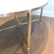 Neoclassical Oval Coffee Table in Brass and Carrara Marble, Janse House