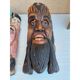 3 ethnic tribal wooden masks 19th century