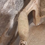 Fauteuil style Louis XV avec son repose pieds classique
