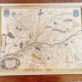 Antique 1631 map of the Duchy of Anjou by Guillaume Blaeu (1571-1638) after Lézin Guyet (1515-158)