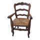 Chaise enfant vintage provençale en chêne