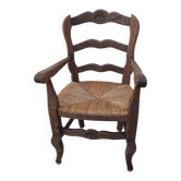 Vintage oak Provençal children's chair