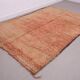 Peach Vintage Moroccan Rug 183 x 274 cm, Berber Wool Rug, Bohemian Rug