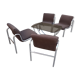 Fauteuils et table des années 1970 design hongrois
