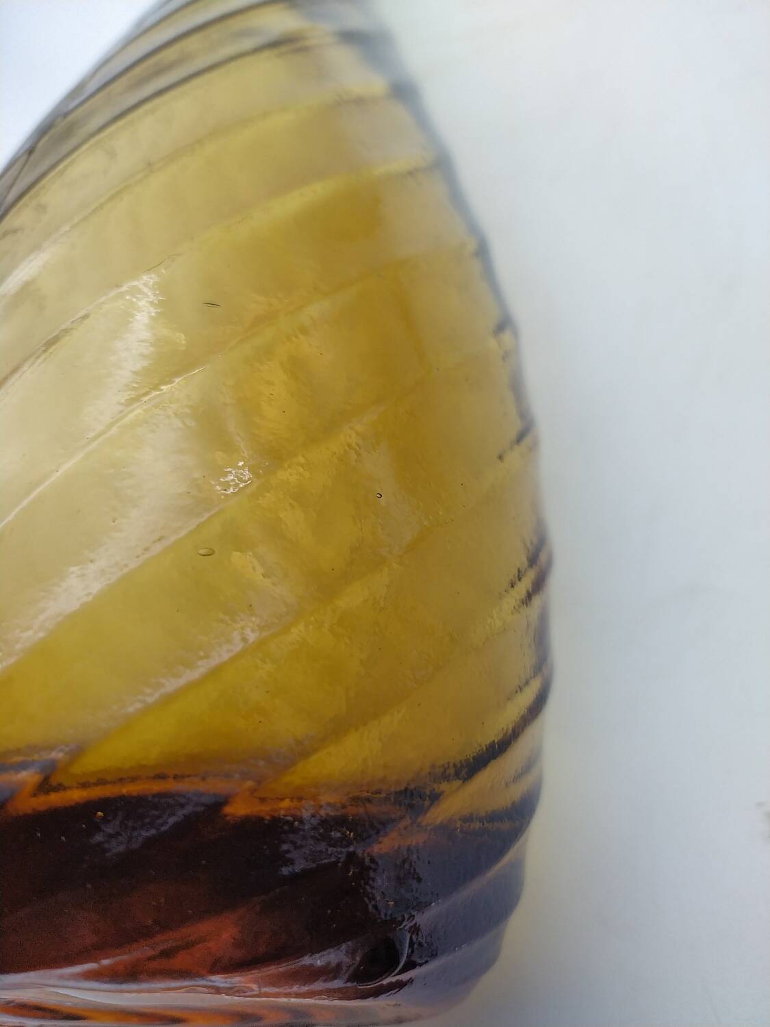 Empoli carafe. 50s. Amber.