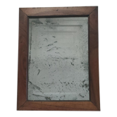 Miroir bois massif et glace patinés début XXème