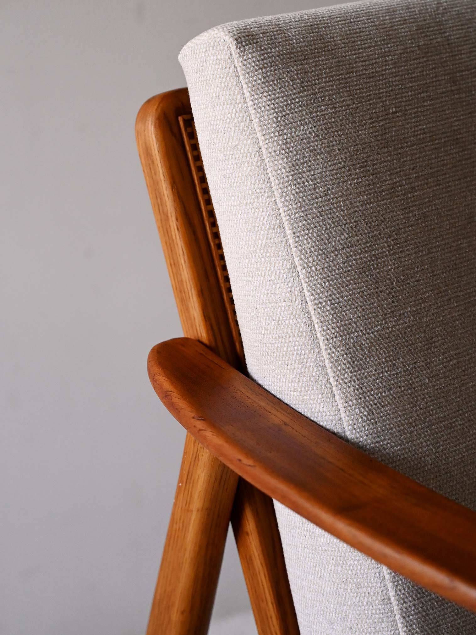Swedish Vintage Teak armchair by Folke Ohlsson for DUX