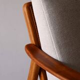 Swedish Vintage Teak armchair by Folke Ohlsson for DUX