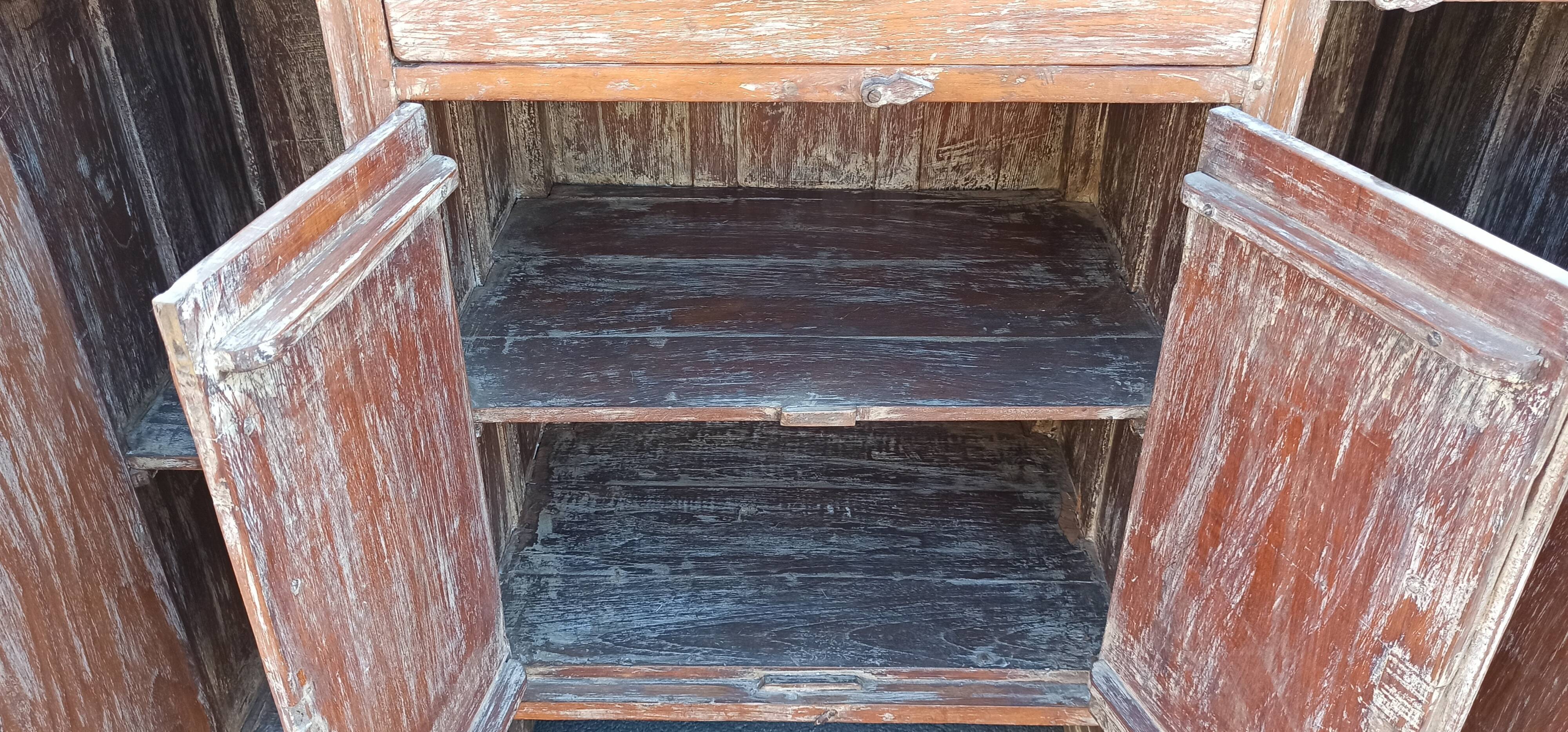 Antique wooden storage unit