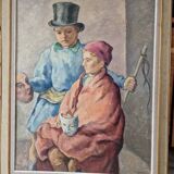 Raymond Rochette (1906-1993), painter of the Creusot factory - Oil on canvas mounted on panel