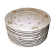 Lot 11 plates flat porcelain art of Limoges