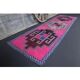 1970s Vintage Turkish Oushak Diamond Wool Runner 98x334