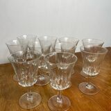 Verres à pied vintage, Régence Luminarc