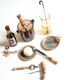 Set of utensils for the aperitif with bamboo handle