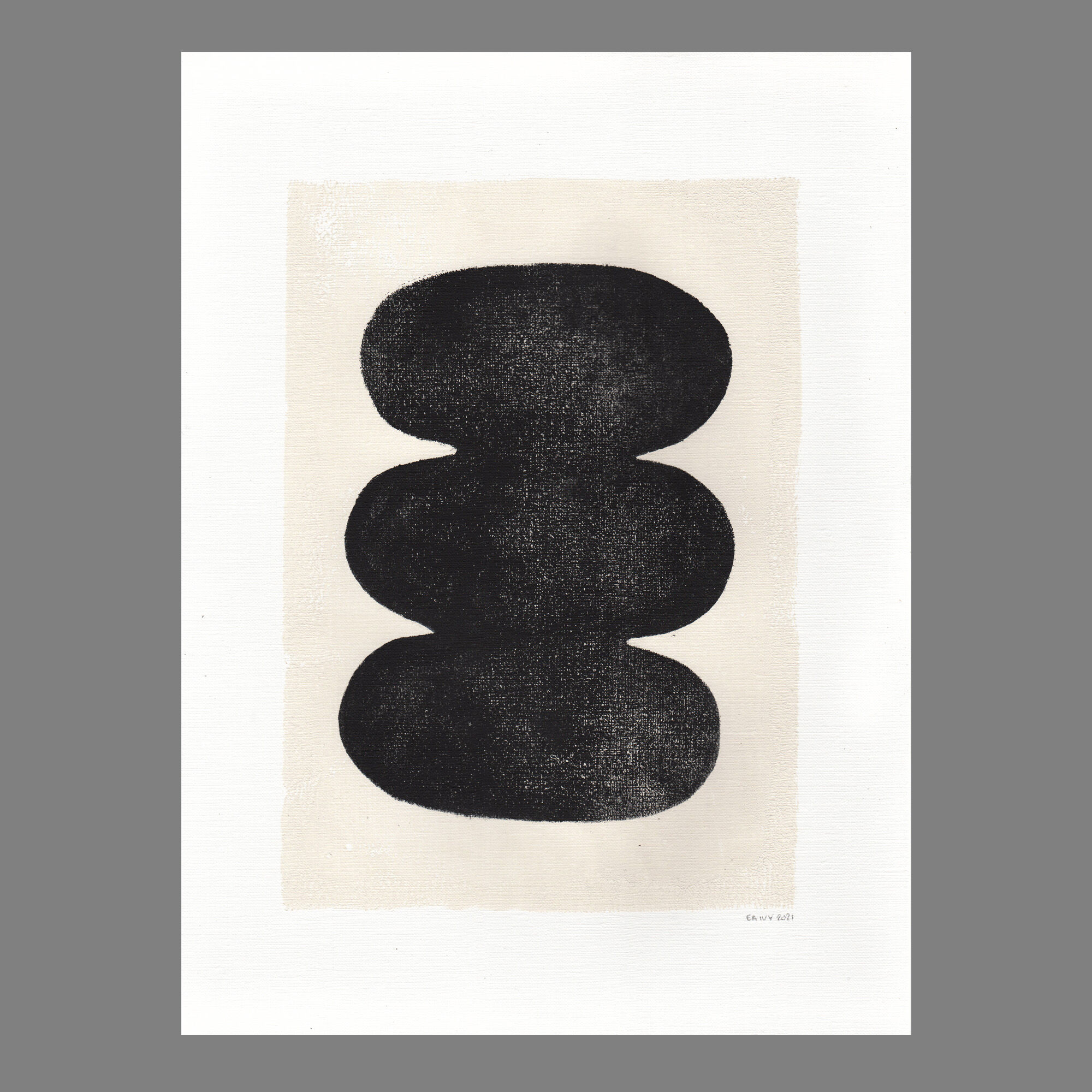 Painting on paper • illustration M518 • signed Eawy