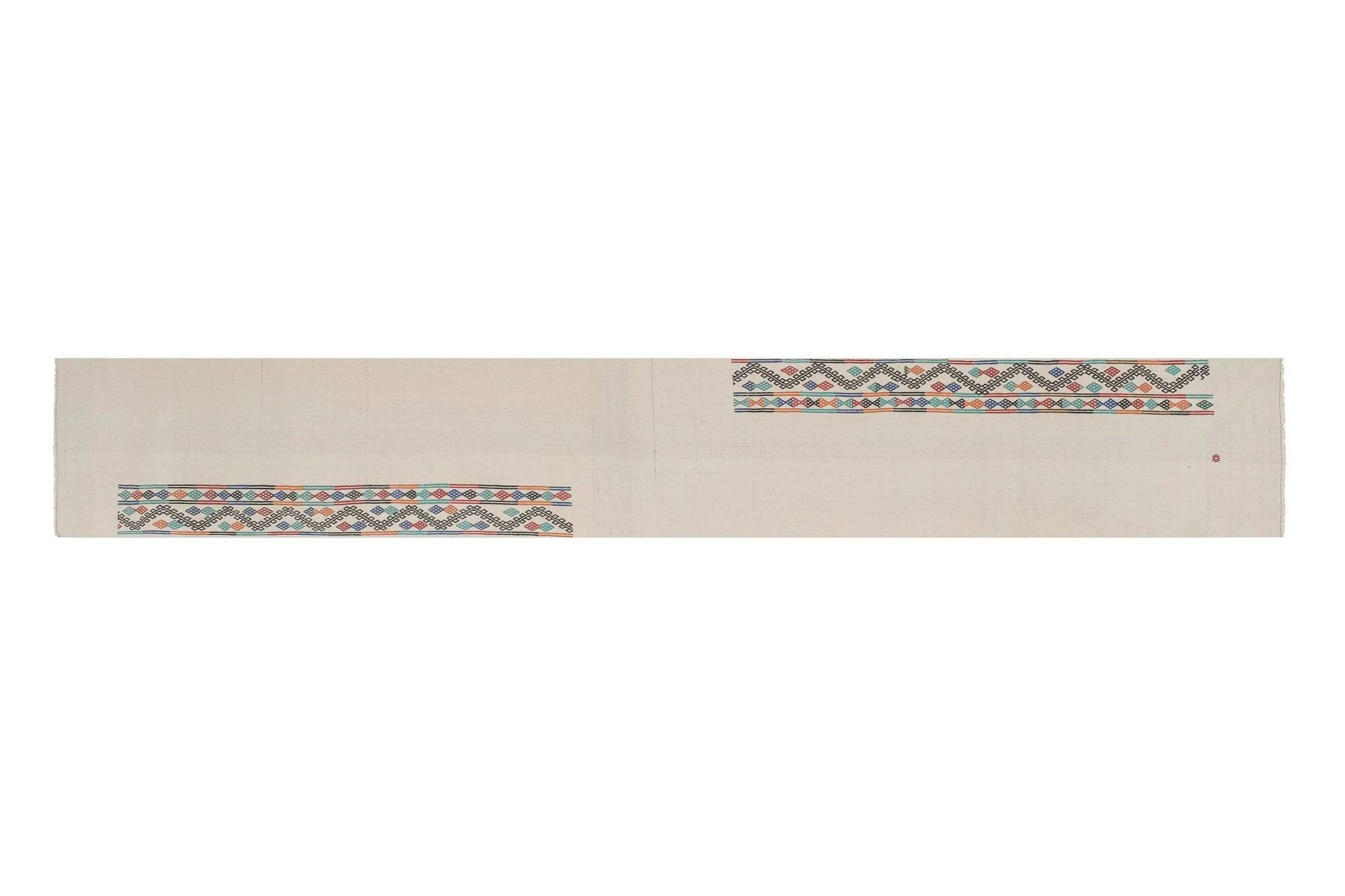 Vintage Turkish hallway rug 74x478 cm