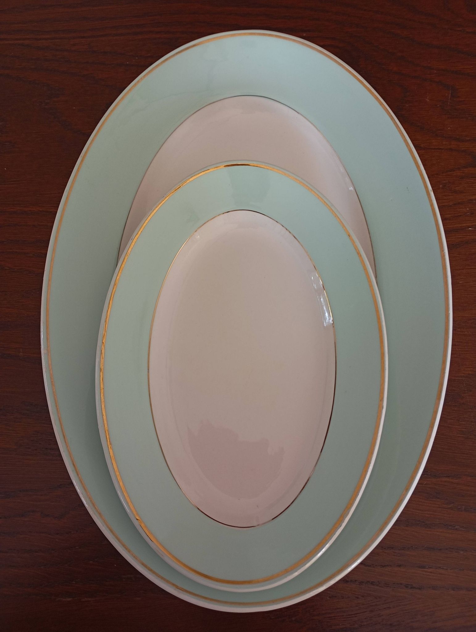 Plat ovale et raviers "Meudon" K&G Lunéville