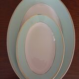 Plat ovale et raviers "Meudon" K&G Lunéville