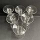 6 verres à vin blanc en cristal taillé
