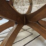 Table basse brutalist vintage 1970"
