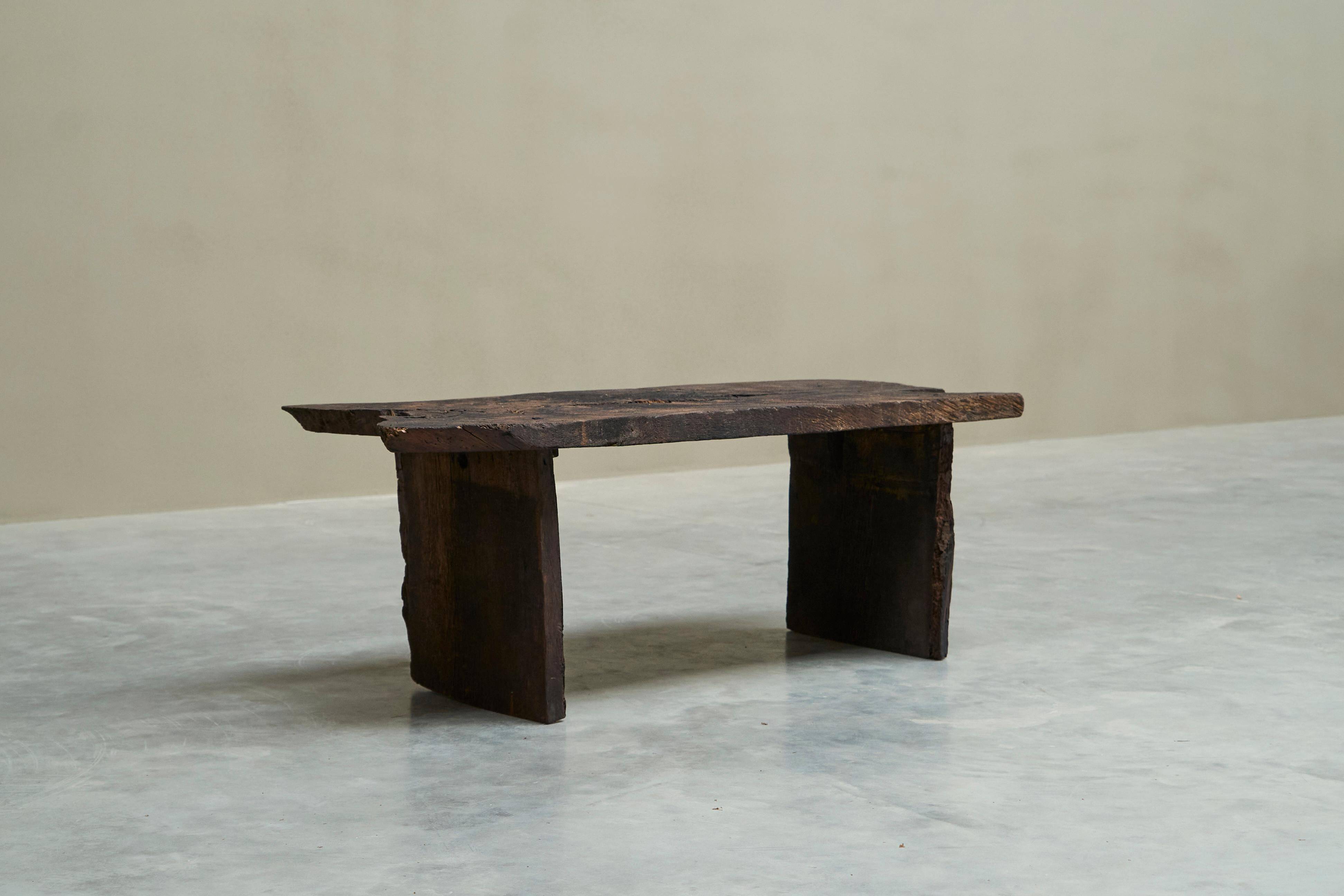 Wabi Sabi style coffee table in solid wood