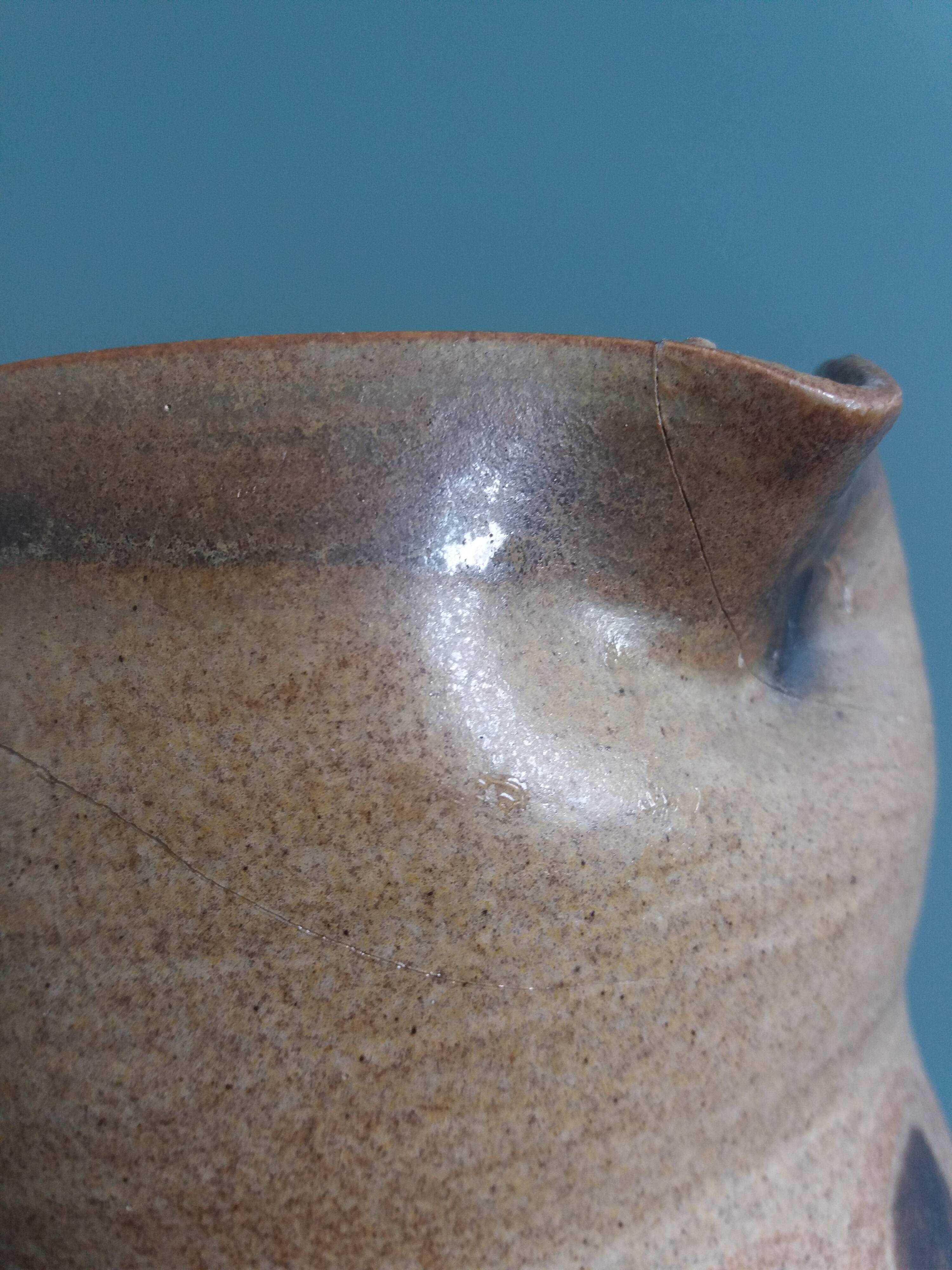 30 cm pitcher vase signed Jean-Claude Courjault Keraluc