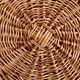 Large round woven wicker basket