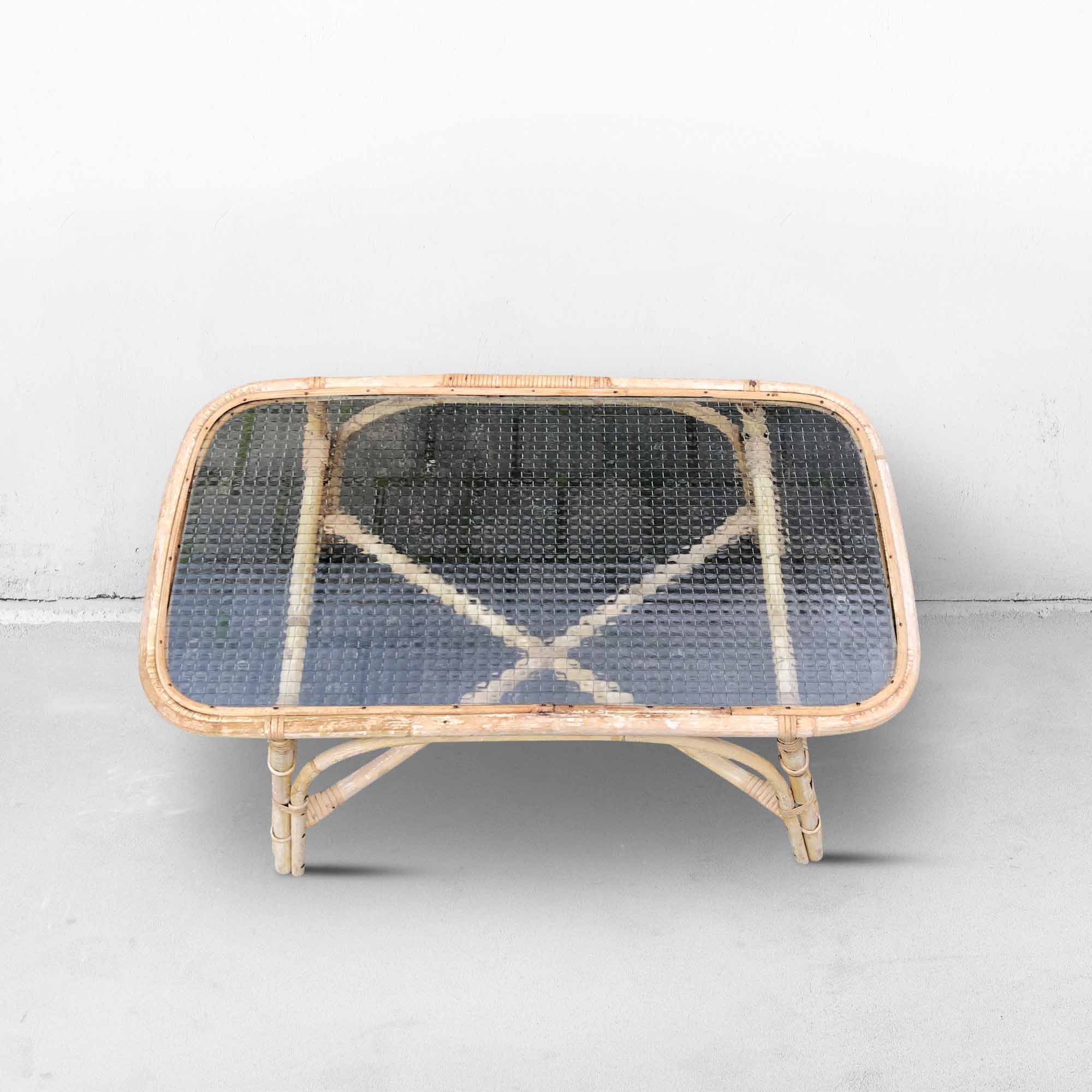 Vintage Bamboo Coffee Table