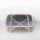 Table basse en bambou vintage
