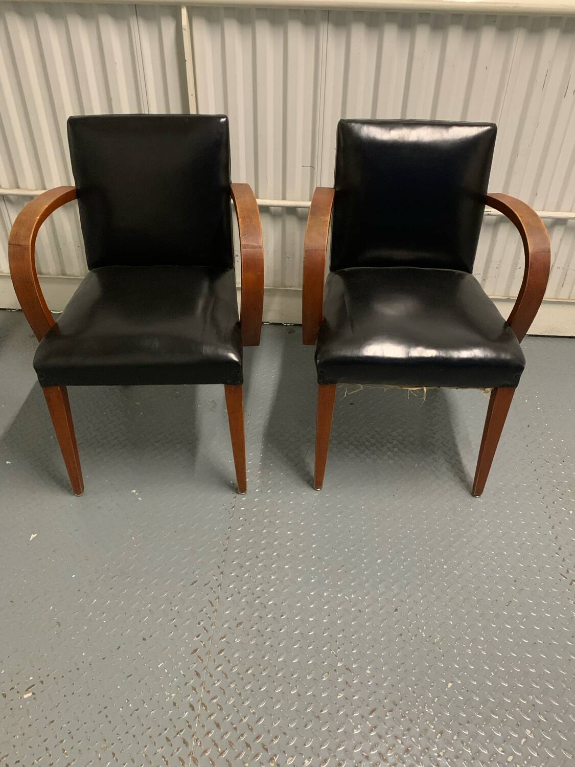 Pair of bridge armchairs