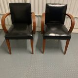 Pair of bridge armchairs