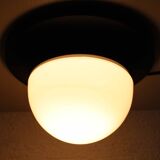 Wall lamp or ceiling lamp in metal and glass