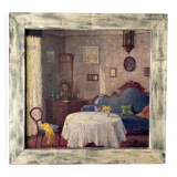 Salon Interior, 1840, Oil on Canvas, Framed