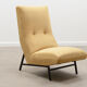 Set of 2 high back lounge chairs, 60s France.