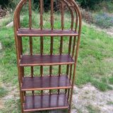 Art deco bamboo shelf