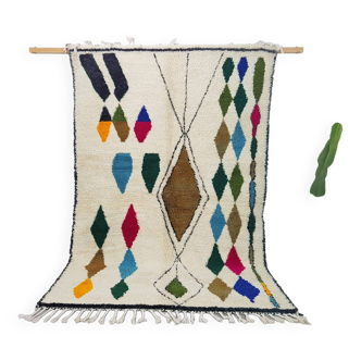 Tapis Marocain berbère 250 x 160 cm tapis Azilal en laine