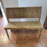 Banquette bistrot en bois , 120cms de long