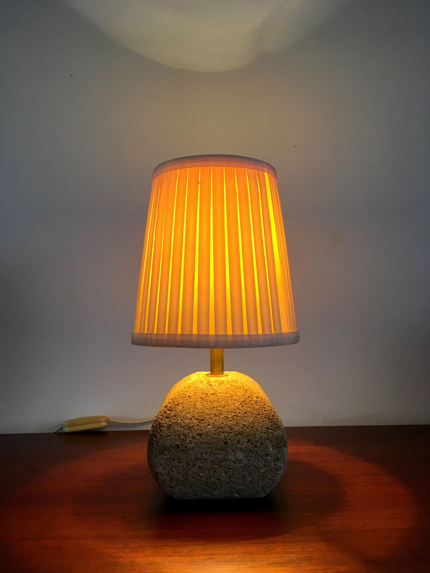 Vintage stone lamp 70s