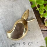 Pear-shaped brass tidy