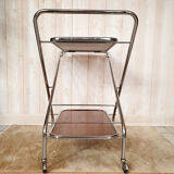 Folding service on formica wheels