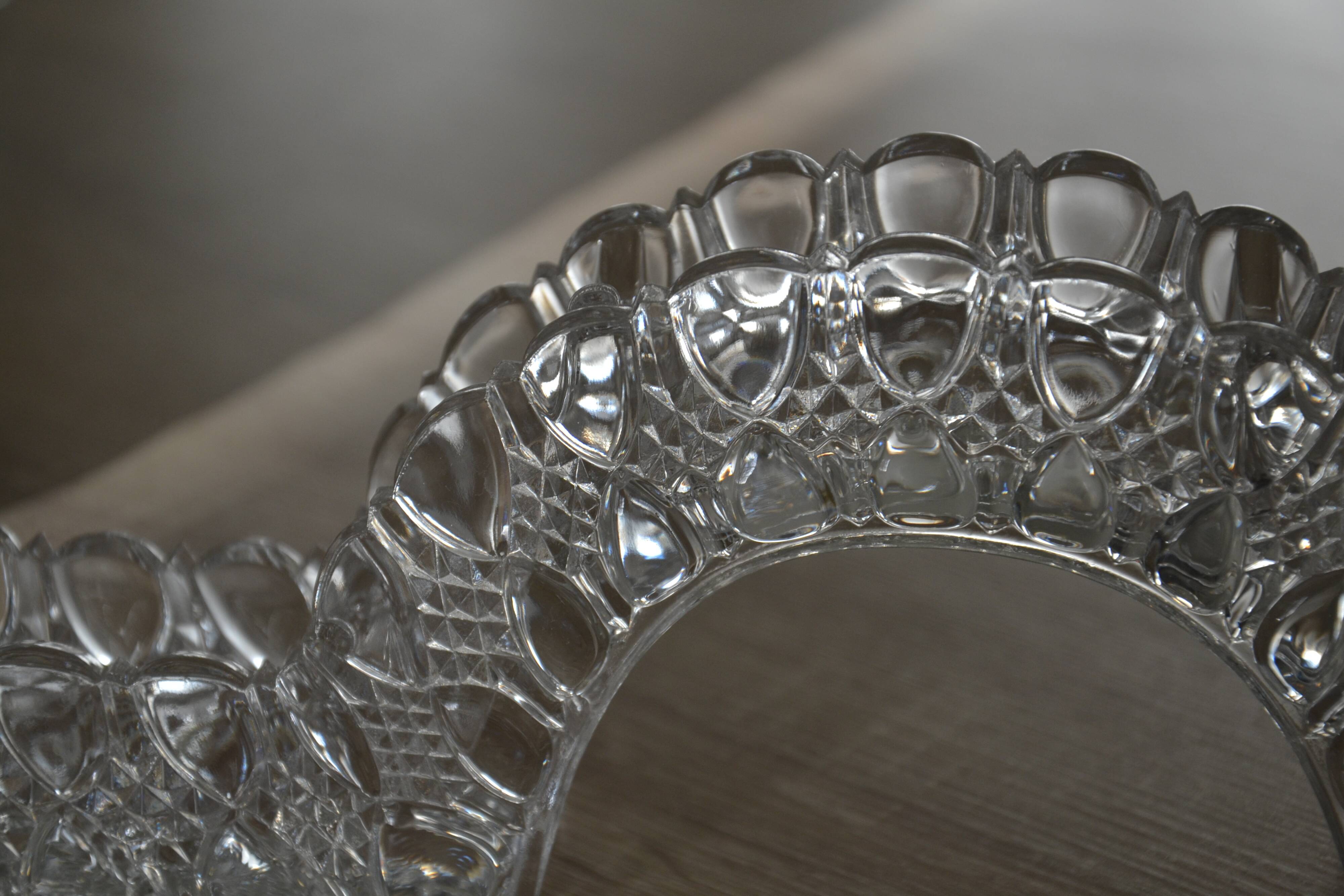 Crystal centerpiece/candle holder
