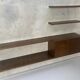 Wenge wood wall unit / sideboard 1960s